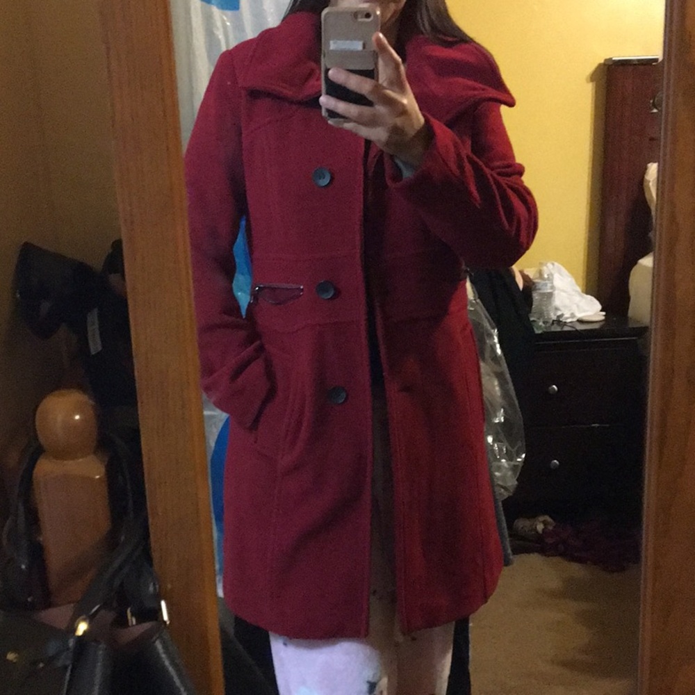 Marc New York burgundy coat